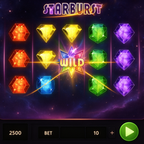 SGCasino - Starburst Slot Game - Free Spins and Wild Respins